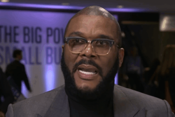 Tyler Perry on camera.