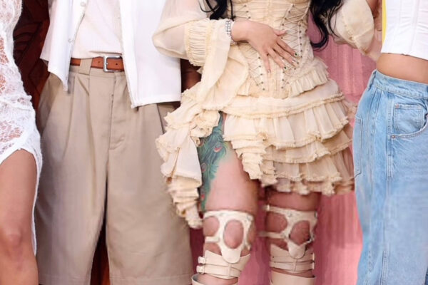 Cardi B Wore A Cream Zimmerman Off The Shoulder Corset Dres To The 2026 Super Bowl Halftime Show 2