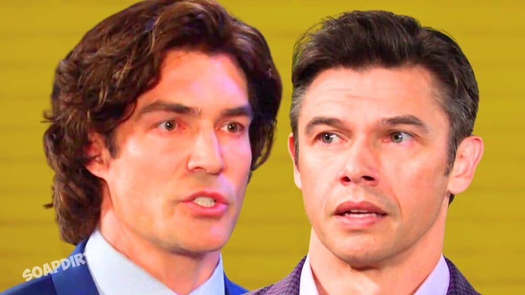 Days of Our Lives Spoilers: Dimitri von Leuschner DiMera (Peter Porte) - Xander Cook Kiriakis (Paul Telfer)