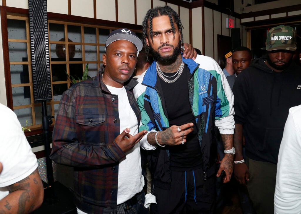 Oliver "Power" Grant and Dave East attends Hulu