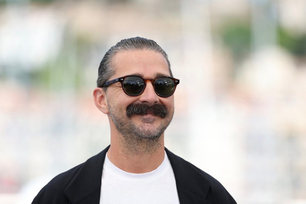 US actor Shia Labeouf poses during a photocall for the film