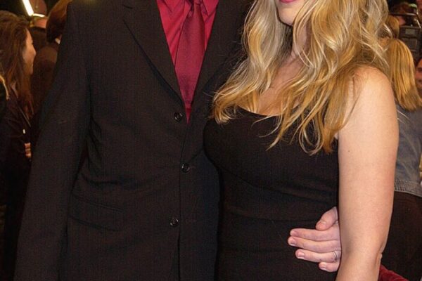 Brendan Fraser and wife Afton Smith in October 2000.