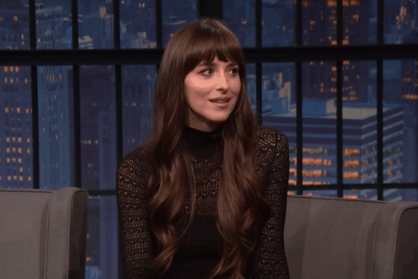 Dakota Johnson talks to Seth Meyers.