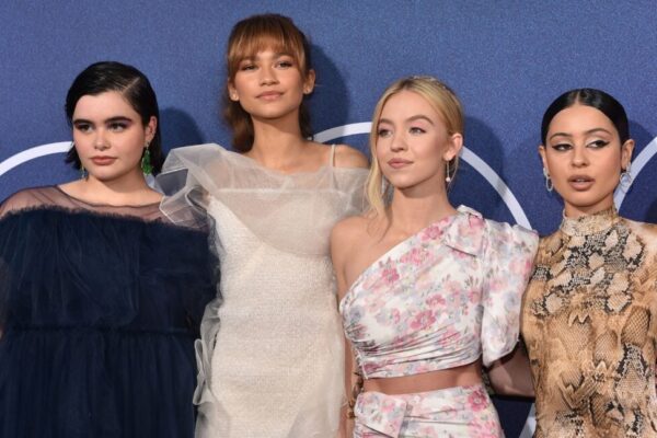 Barbie Ferreira, Zendaya, Sydney Sweeney and Alexa Demie attend the Los Angeles premiere of the new HBO series