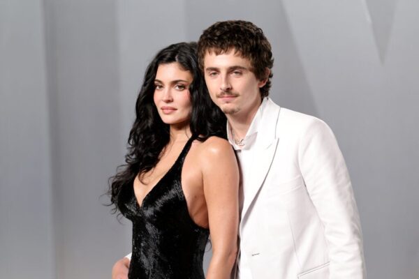 Kylie Jenner and TimothÃ©e Chalamet attend the 2026 Vanity Fair Oscar Party Hosted By Mark Guiducci at Los Angeles County Museum of Art on March 15, 2026 in Los Angeles, California.