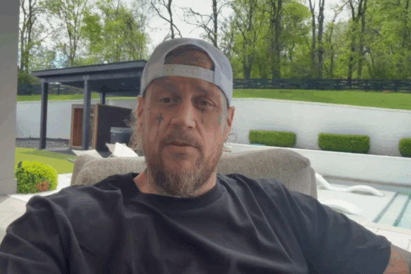 Jelly Roll addresses the camera.