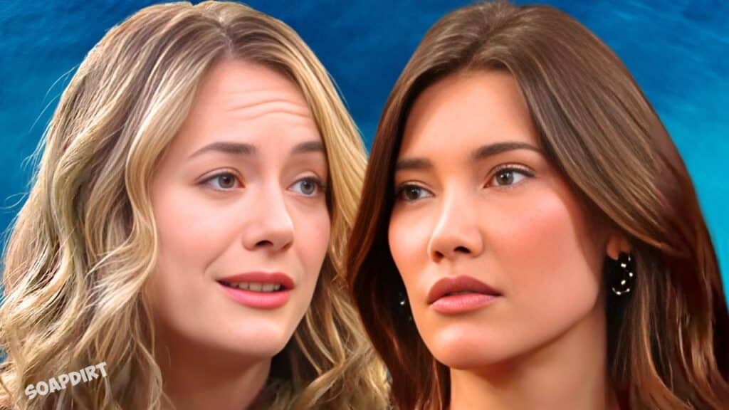 Bold and the Beautiful Spoilers: Hope Logan (Annika Noelle) - Steffy Forrester (Jacqueline MacInnes Wood)