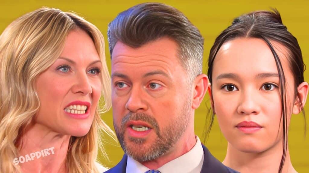 Days of Our Lives: Kristen DiMera (Stacy Haiduk) - EJ DiMera (Dan Feuerriegel) - Sophia Choi (Rachel Boyd)