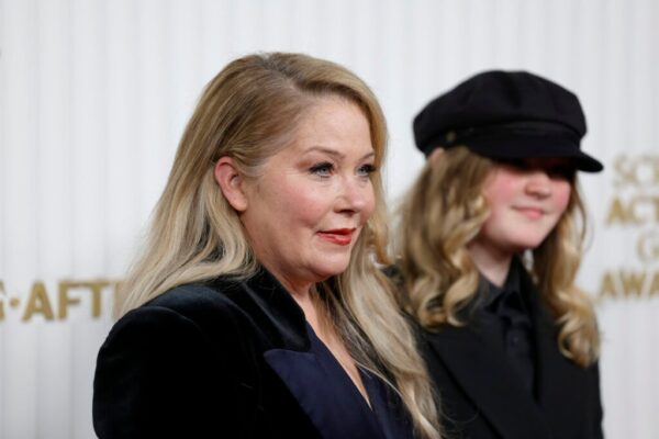 Christina Applegate and Sadie Grace LeNoble attend the 29th Annual Screen Actors Guild Awards at Fairmont Century Plaza on February 26, 2023 in Los Angeles, California.