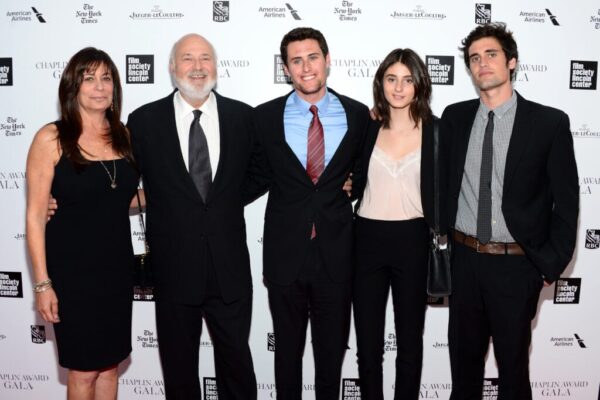 Honoree Rob Reiner poses with family at the 41st Annual Chaplin Award Gala at Avery Fisher Hall at Lincoln Center for the Performing Arts on April 28, 2014 in New York City.