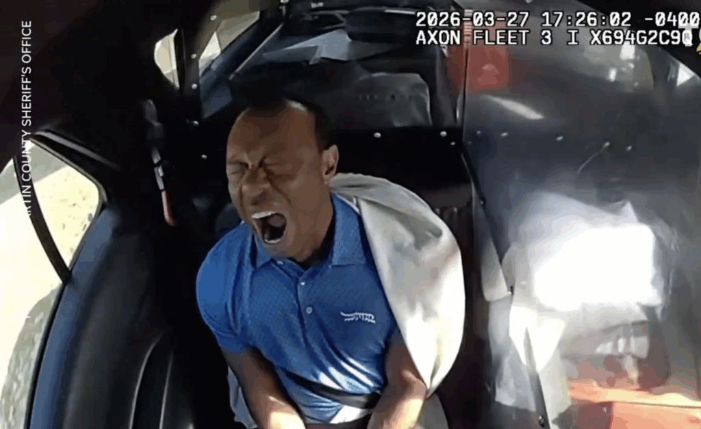 New police bodycam footage captures the aftermath of Tiger Woods