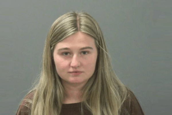 Kendra Caldwell Duggar poses for her mugshot in March 2026.