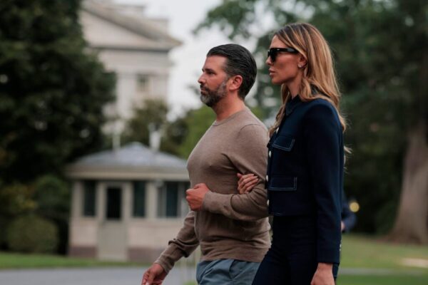 Donald Trump Jr. and Bettina Anderson in July 2025.