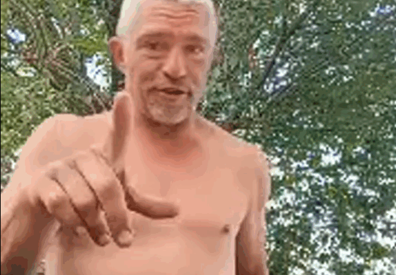 Matt Brown shirtless in 2026.