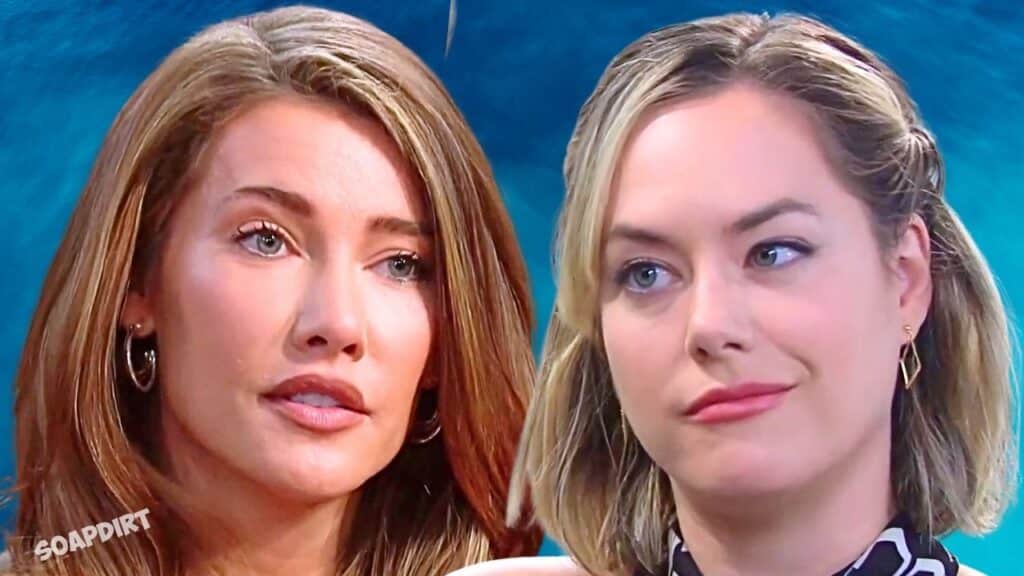 Bold and the Beautiful: Steffy Forrester (Jacqueline MacInnes Wood) - Hope Logan (Annika Noelle)