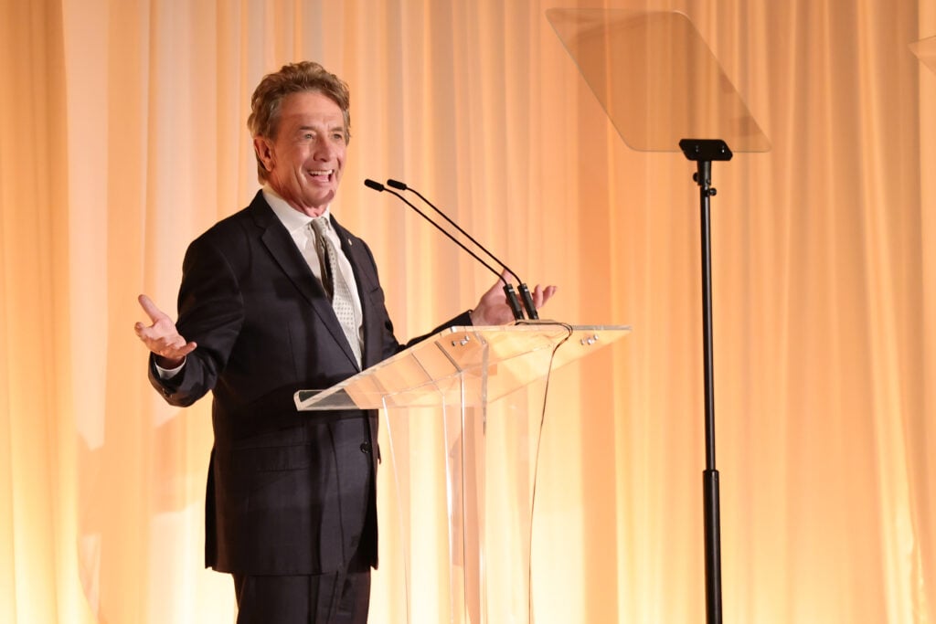Martin Short speaks onstage during the Tribute of Catherine O