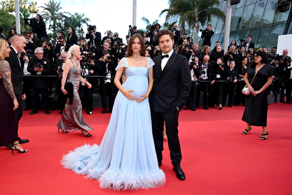 Barbara Palvin and Dylan Sprouse attend the