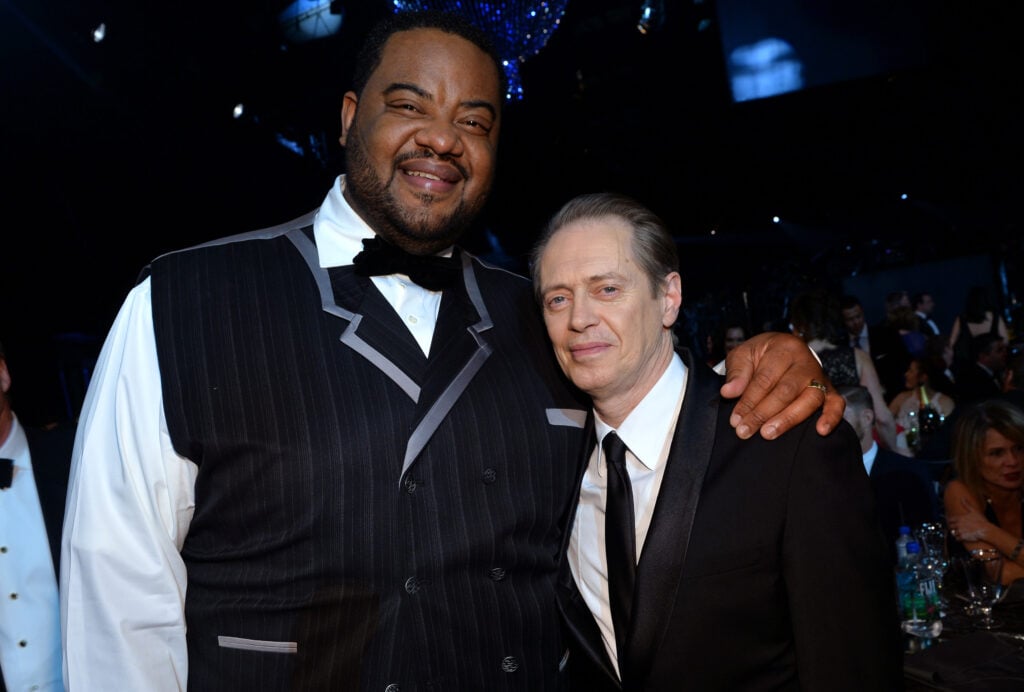 Actors Grizz Chapman and Steve Buscemi in the audience during 20th Annual Screen Actors Guild Awards at The Shrine Auditorium on January 18, 2014 in Los Angeles, California.