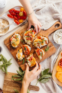 Hummus toast summer recipe