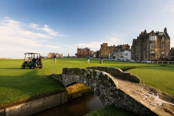 golfing in luxury in beside a scottish castle