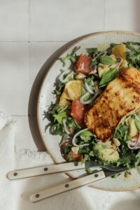 Spring salmon salad Camille Styles