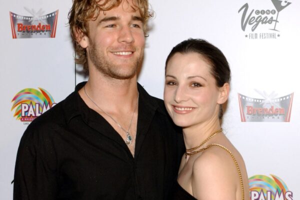 James Van Der Beek and then-wife Heather McComb.