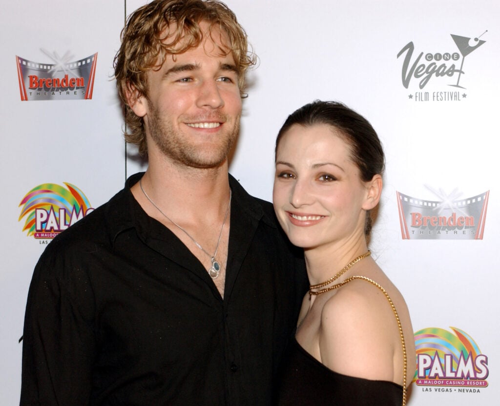James Van Der Beek and then-wife Heather McComb.