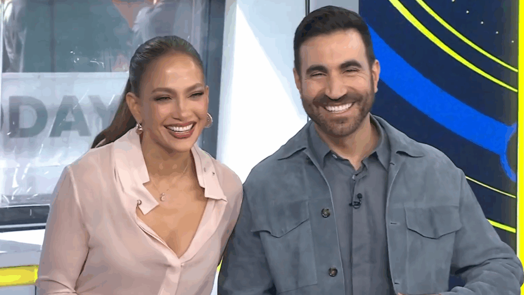 Jennifer Lopez and Brett Goldstein on TODAY.