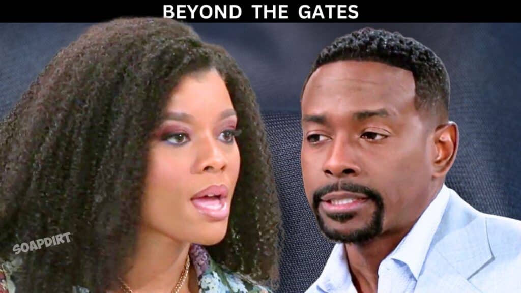 Beyond the Gates Spoilers: Ted Richardson (Keith D. Robinson) - Eva Thomas (Ambyr Michelle)