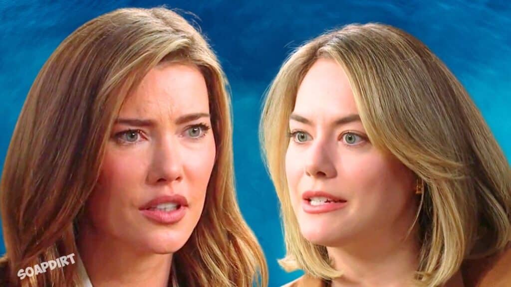 Bold and the Beautiful: Hope Logan (Annika Noelle) - Steffy Forrester (Jacqueline MacInnes Wood)