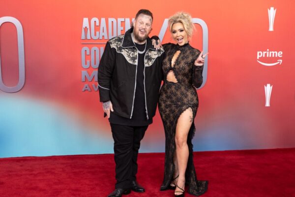 Jelly Roll and Bunnie Xo attend 60th Academy of Country Music Awards at Omni Frisco Hotel at The Star on May 08, 2025 in Frisco, Texas.