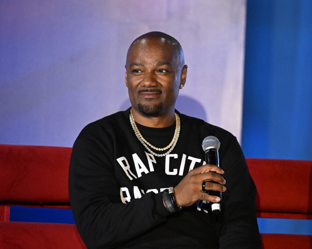 Big Tigger speaks onstage at 106 & Park