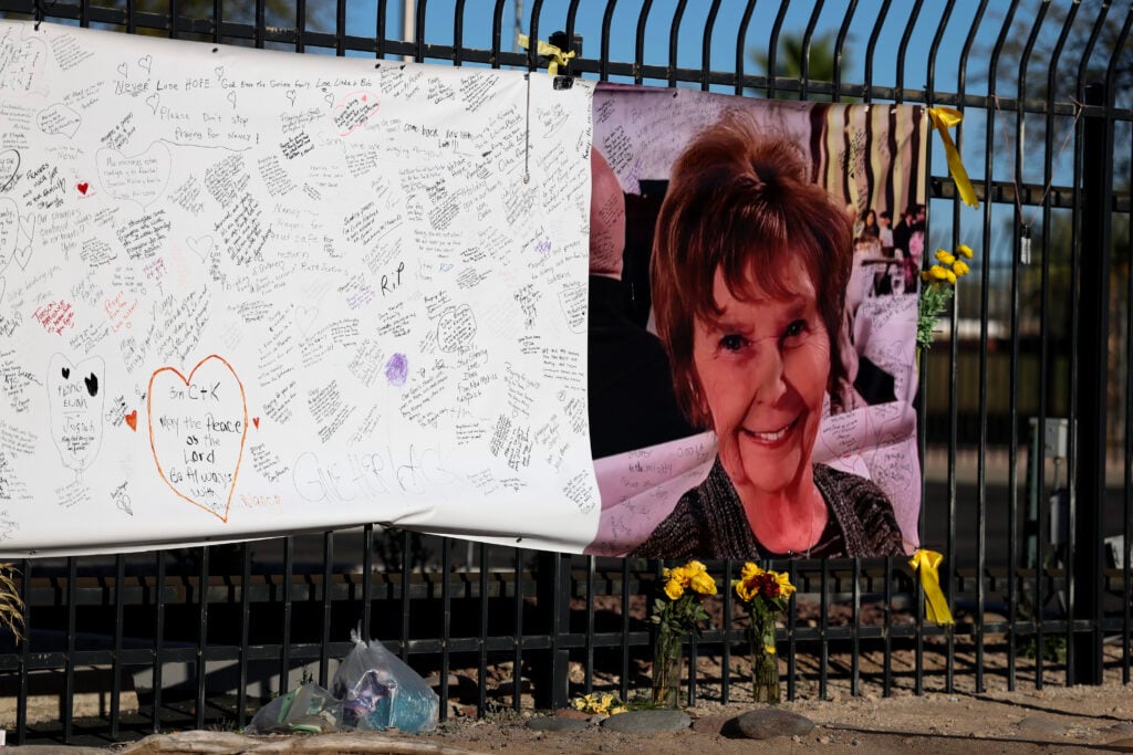 Nancy Guthrie memorial photo in Arizona.