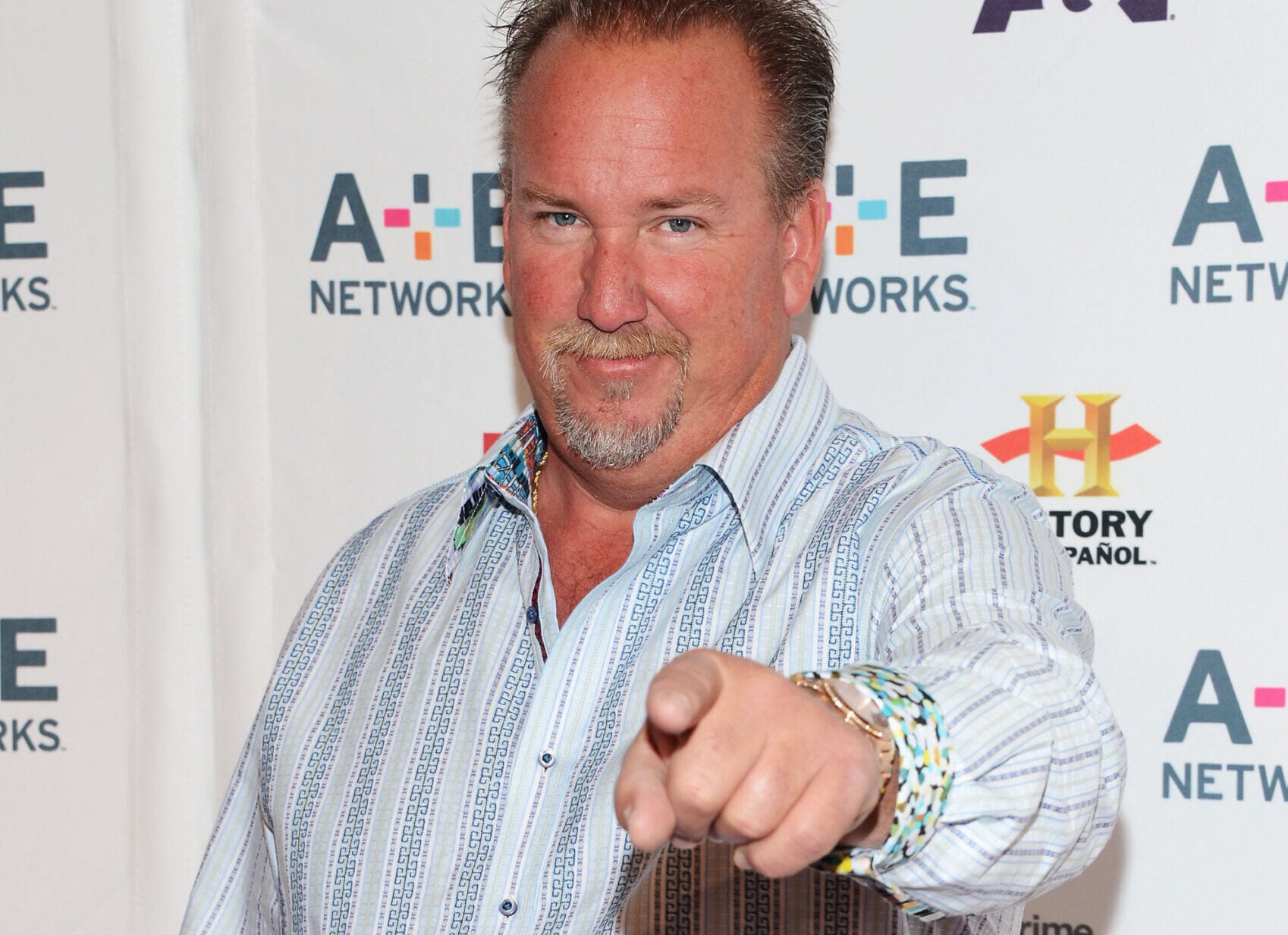 TV Personality Darrell Sheets attends A&E Networks 2012 Upfront at Lincoln Center on May 9, 2012 in New York City.