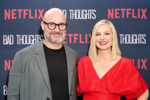 Tom Segura and Christina P attend the premiere of Tom Segura