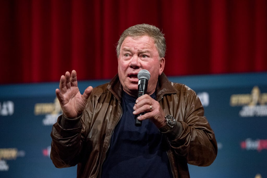 Actor William Shatner on the main stage during