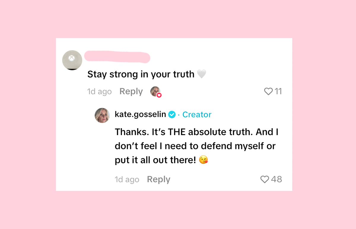 Kate Gosselin Thinks She Doesn
